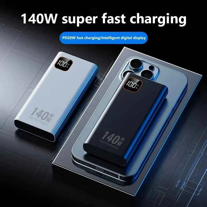 Lenovo 140W 500000mAh Ultra Capacity Junp Starter Super Fast Charging CCC Portable Battery Charger For IPhone Samsung 2026 New