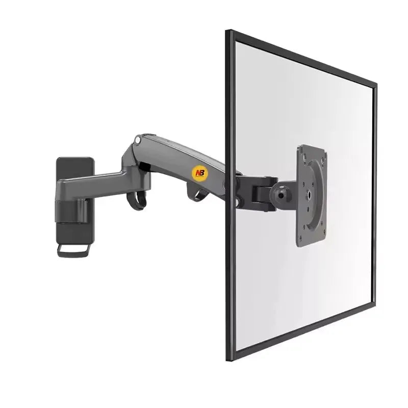 NB F150 Aluminum Gas Spring 3-12kg 100x100 75x75 17'-35' TV Monitor Wall Mount Screen Air Press Wall Bracket Holder Tilt Swivel