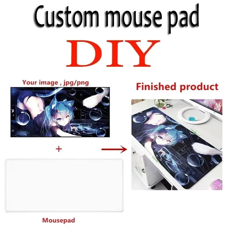 Customized Mouse Pad HD Print Large Playmat Gaming Custom Mat XXL Size Gamer Office Mousepad OEM Logo Bulk Dropshipping Desk Mat