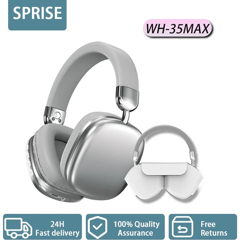 New Arrivals Wireless Bluetooth Headphones Over Ear Noise Cancelling Headset HiFi Stereo Deep Bass Foldable Wireless Earphones Built in Microphone Gaming Music Sports Travel Comfortable Ear Cushions