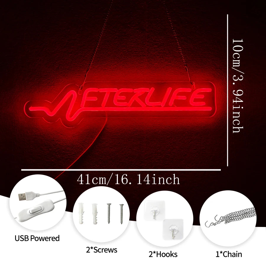 Cyberpunk Neon Sign Game Led Sign for Wall Decor Shooting Games Neon Light for Gaming Room Man Cave Bedroom Decoration