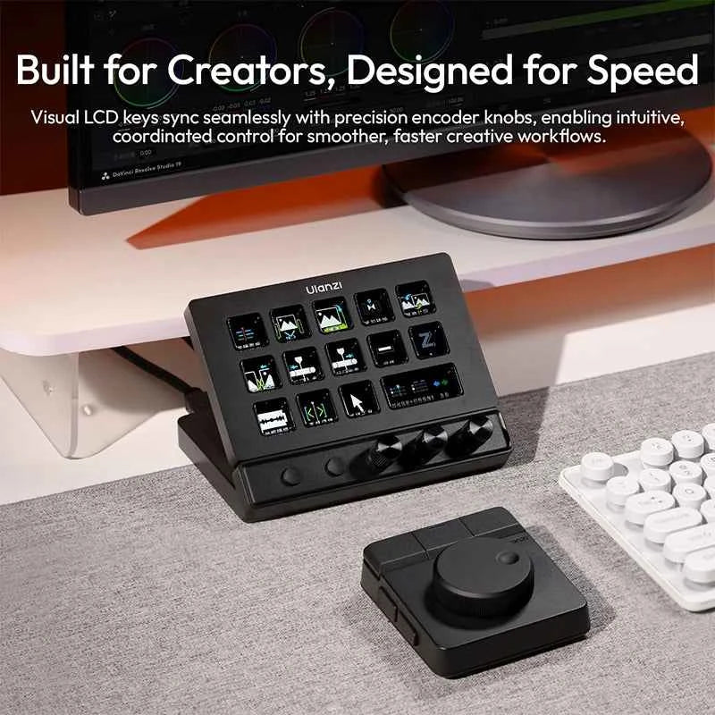 Ulanzi D200X All-in-One Creative Deck Desktop Control Hub for Video Photo Post-Processing Console Ecosystem Smart Lighting