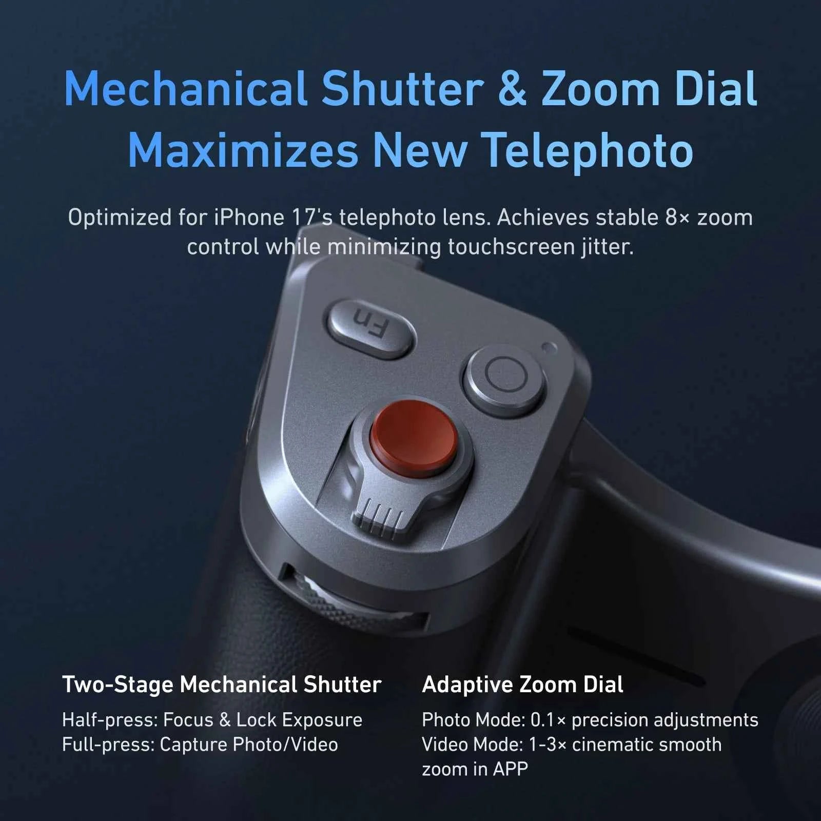 TELESIN Master Grip Kit for iPhone 17 Pro ProMax Phone Camera Magnetic Grip Graphene Case for iPhone Cooling Phone Handle Holder