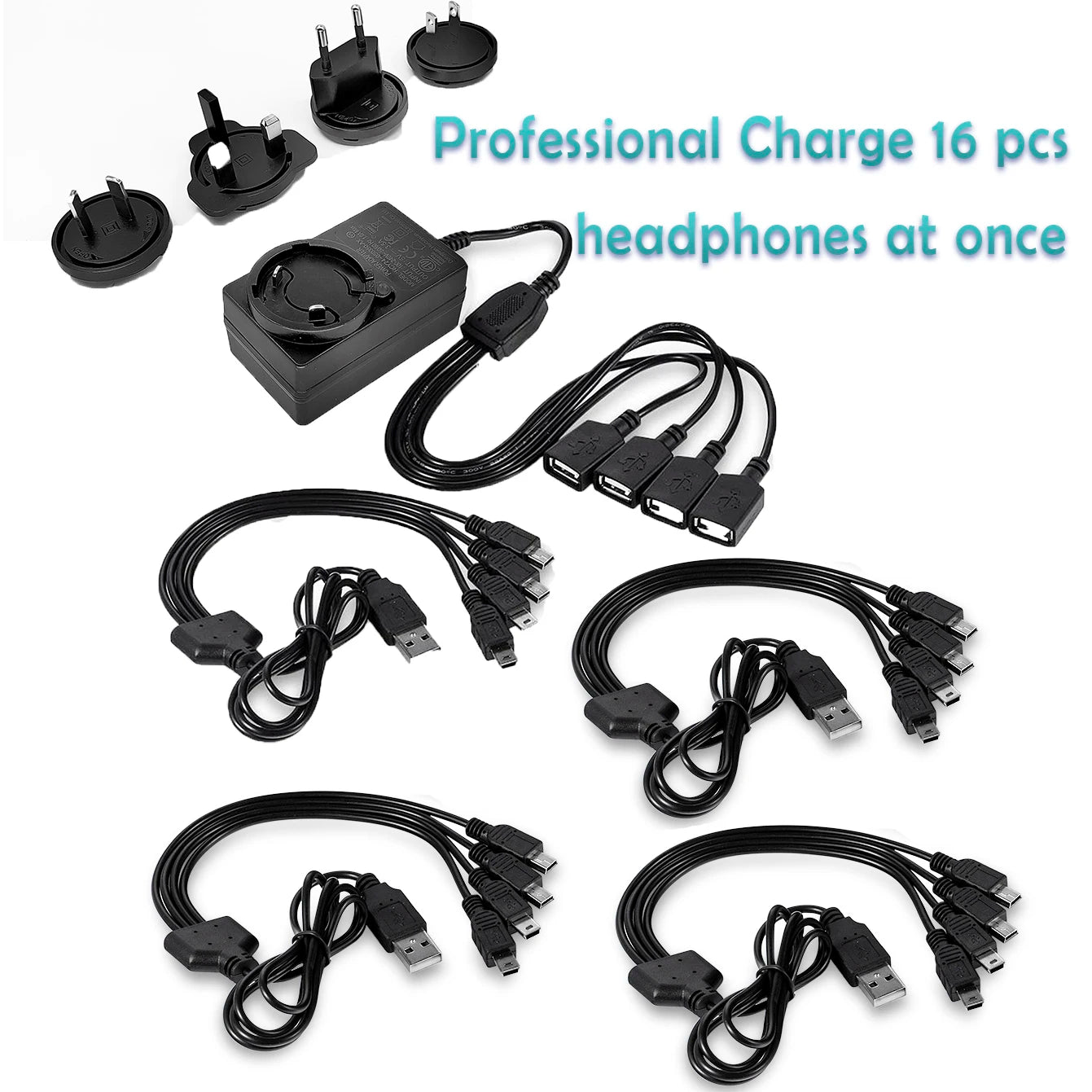 Silent Disco Headphones LED transmitter for Quiet Events,Party,Meeting,Yoga