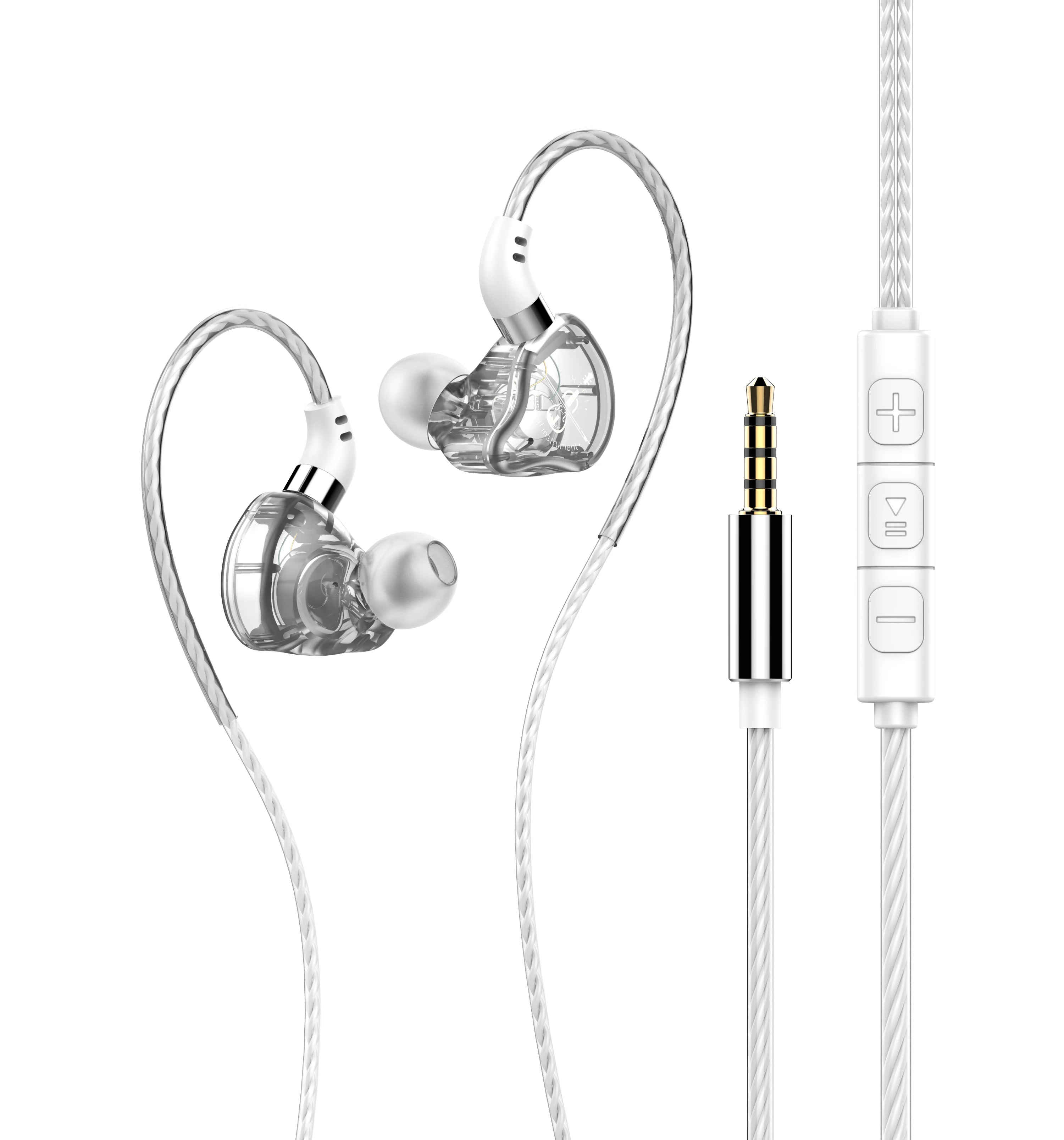 HiFi Wired Earphone Type C with MIC Sport Running Headphones USB C Bass Stereo Headset 3.5mm Music Earbuds for Samsung