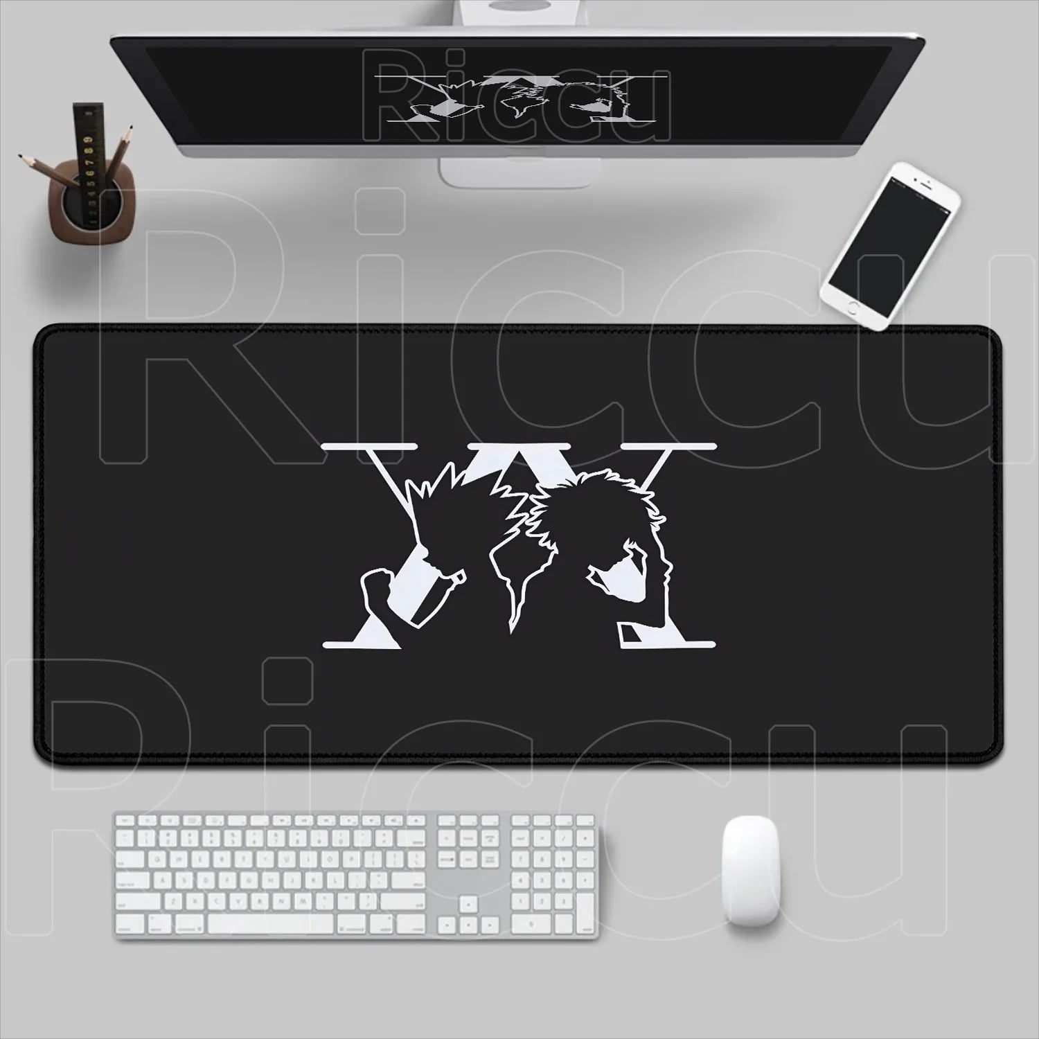 New Hxh Large Mousepad Hunter X Hunter Mouse Pad XXL Gaming Accessories Office Gamer Keyboard Desk Mat Non-Slip Laptop Anime Rug