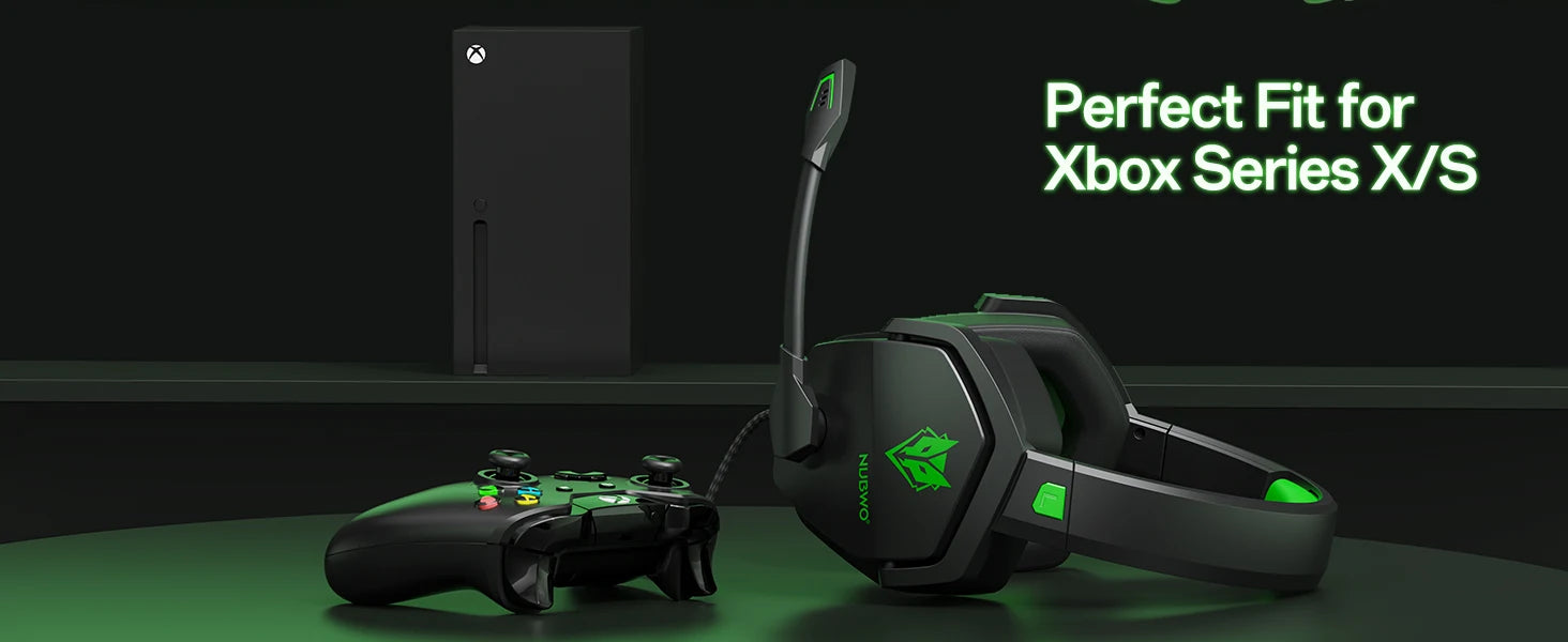 NUBWO N16 Gaming Headset - Noise Canceling Mic, Stereo Sound, and Comfortable Design Gaming Headphones for PS5, PS4, Xbox One