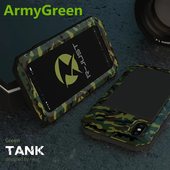 Armor Metal Aluminum Shockproof Phone Case for iPhone 14 13 11 12 Pro XS MAX mini SE XR 6 6S 7 8 Plus X Outdoor Military Cover