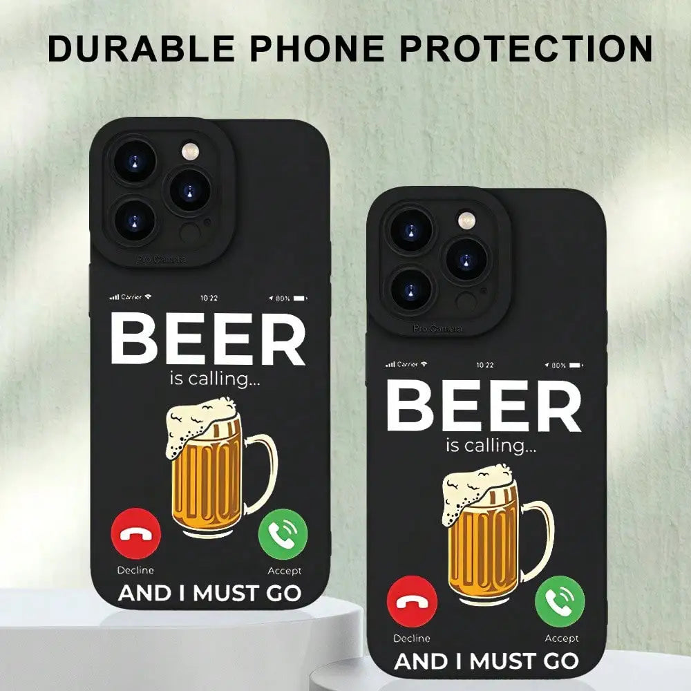 Phone Case: Fashionable And Beer Pattern Premium Soft Protective Phone Case For IPhone 7/8/X/XS/XR/11/12/13/14/15/16 Plus Pro Ma