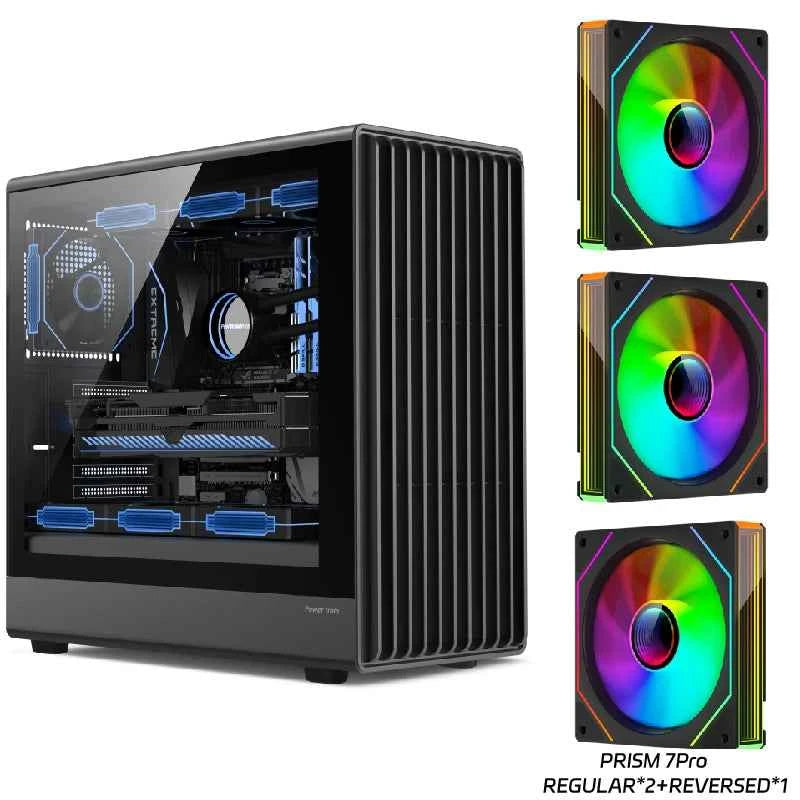 Power train G3 PC Case USB3.0 desktop M-ATX ITX ATX glass side-transparent support 360MM water-cooled computer case