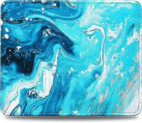Premium-Textured Washable Mouse Pad with Non-Slip Rubber Base 10.2 X 8.3 Inch Computer Mousepad with Stitched Edges for Gaming Office Home Use
