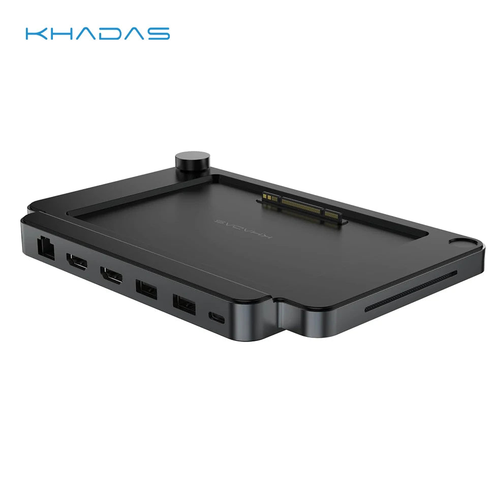 Khadas Dock Multi I/O Expansion Ports Hub with High-Speed Mind Link for Khadas Mind Mini PC and Audio  Adjustment& Fingerprint