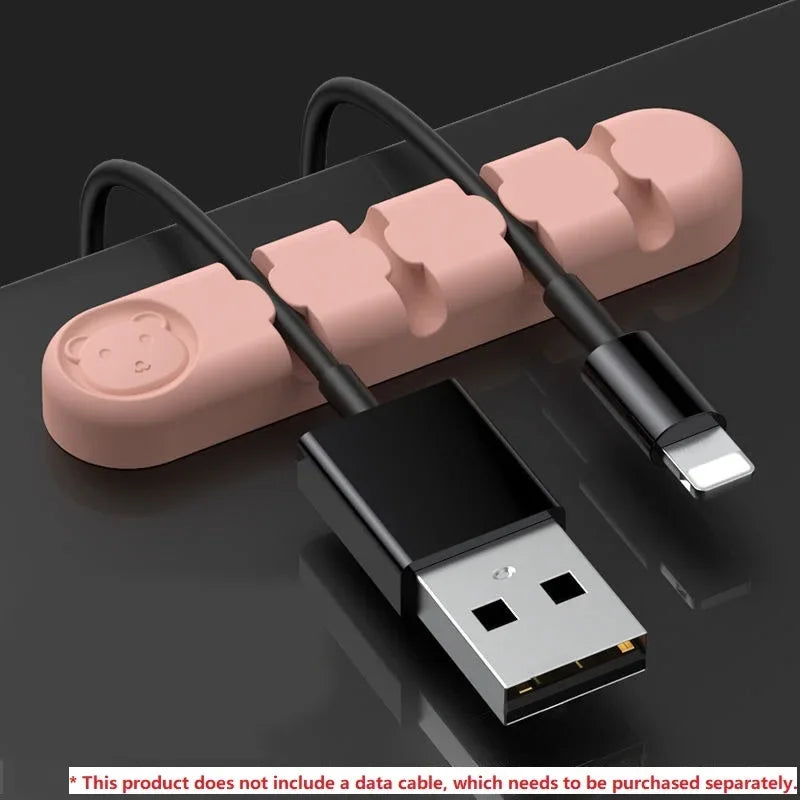 Cable Holder Desk Tidy Organizer Cord Protector Cable Holder for Table Cute Cable Holder ZMLXQ03