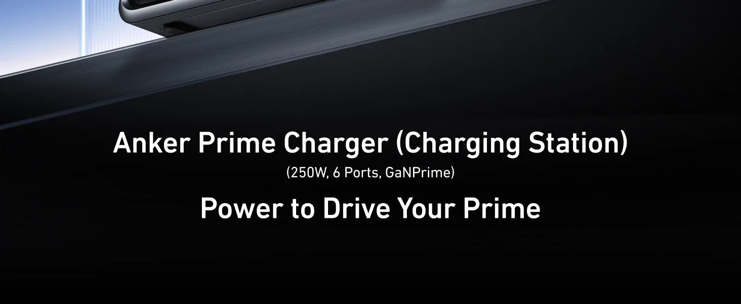 Anker A2345-CN Prime 250W GaN Charger Prime USB C Charging Station,Ultra-Fast 6-Port, 2.26