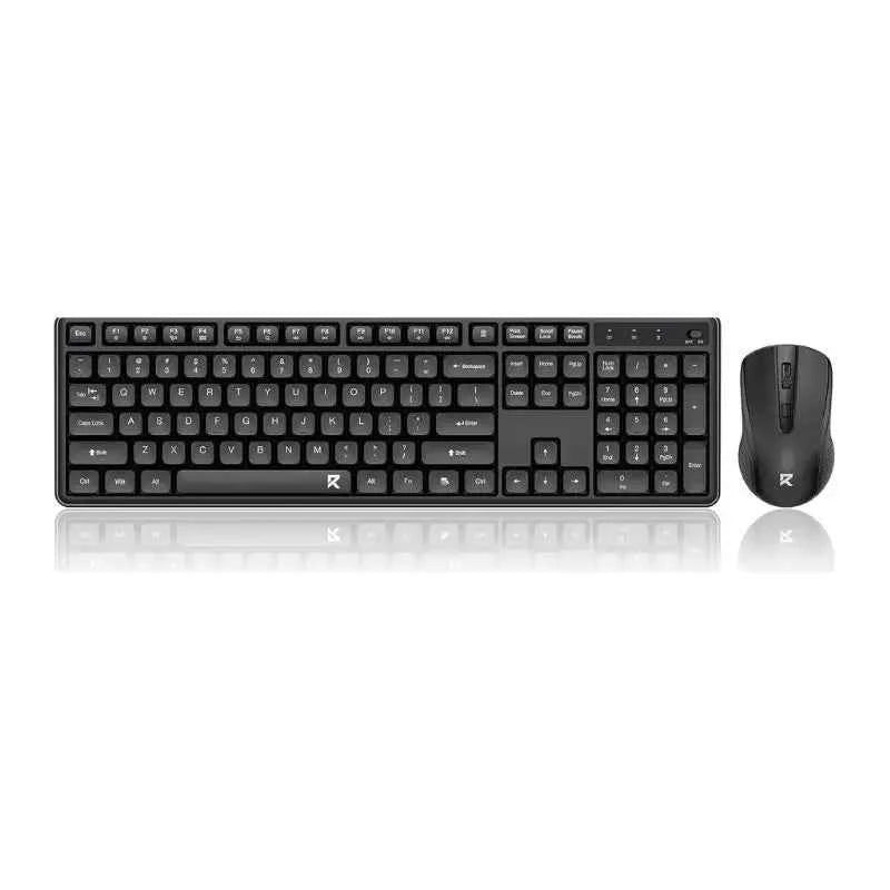 Redragon BS7634 104 Keys Wireless Keyboard And Mouse Combo 2.4Ghz Low-Profile Membrane Keyboard with Low Profile Design
