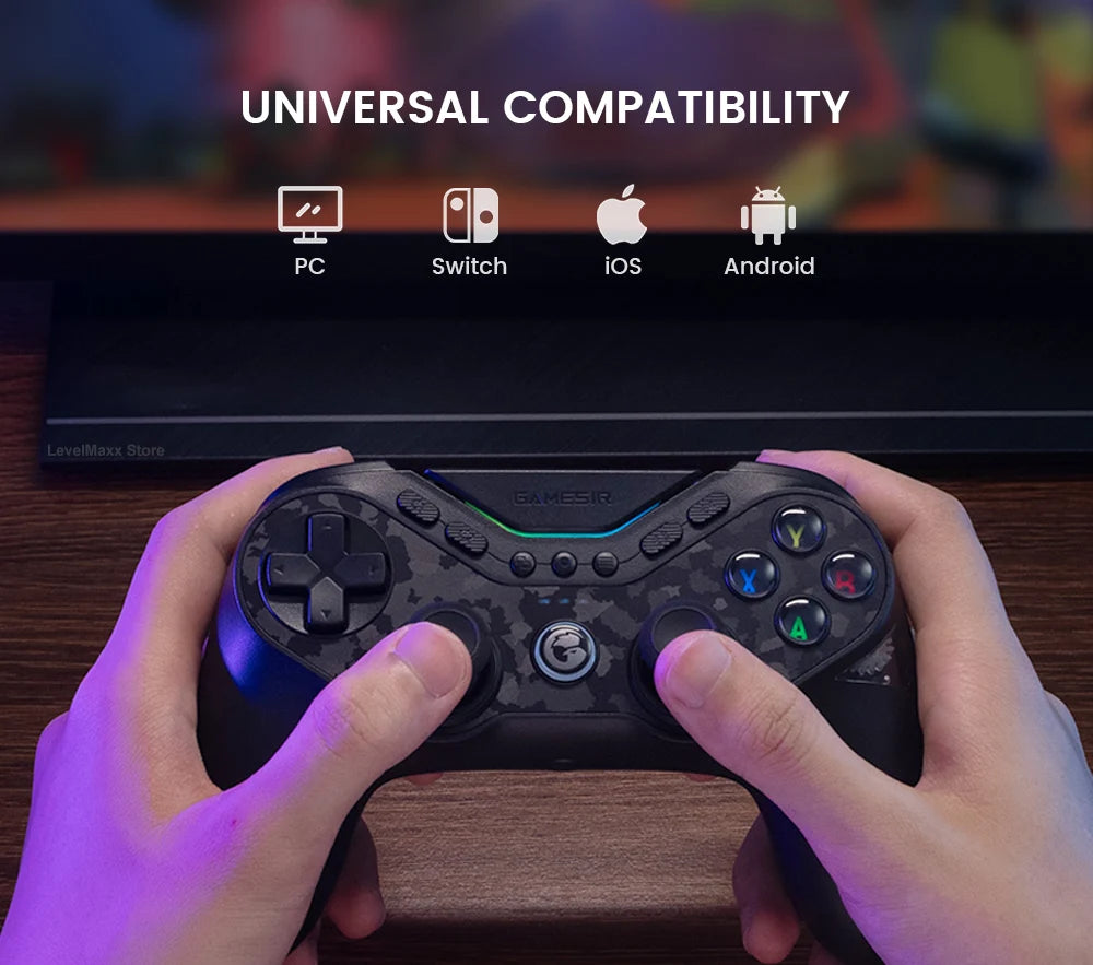 GameSir Tarantula Pro T3 Pro Wireless Gaming Controller with Gamesir Mag-Res TMR Sticks RGB Lighting Effect for Switch PC IOS