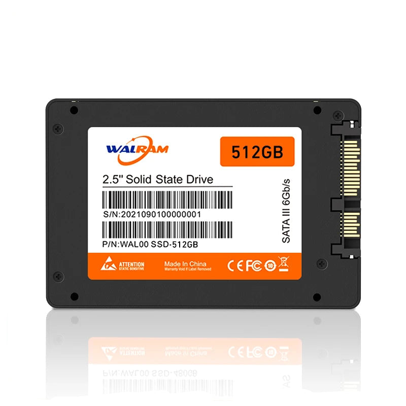 WALRAM SSD 512gb 2.5 SATA3 120GB 240GB 128GB 256GB 480GB 500GB Hard Disk HDD Solid State Drive For Desktop PC Laptop Ssd 1tb - WinSupport Tech