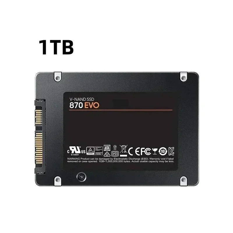 Fast and stable 870 EVO SSD 1TB 2TB 4TB, 2.5-inch SATA3 internal hard drive for laptops, microcomputers, and desktops