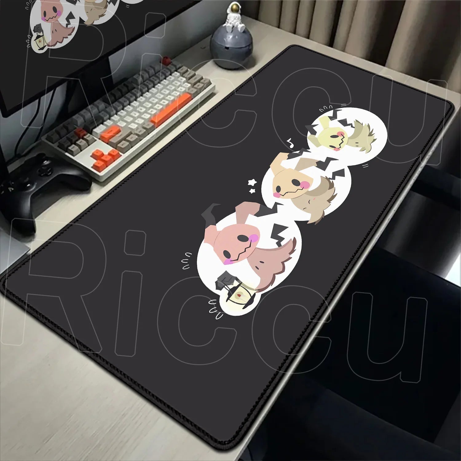 HD Rubber Non-slip Mouse Pads Gaming P-Pokemons Mimikyu Mousepad Mouse Pad Kawaii Large Gamer XXL Pc Keyboard Desk Mouse Mat Rug