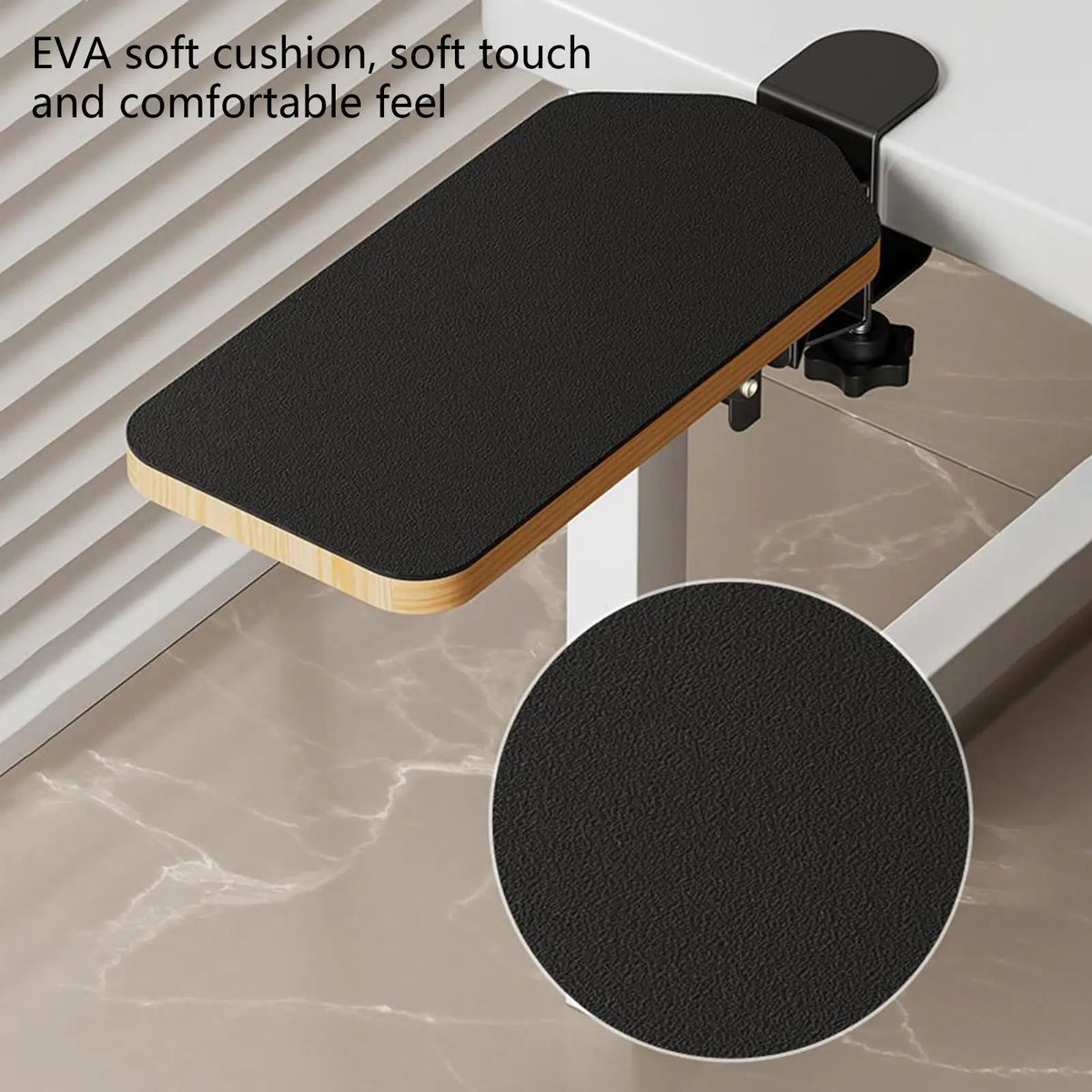 Arm Rest for Desk Computer Desk Arm Rest Pad 90 Degree Adjustable Folding Desk Arm Rest Wooden Wrist Support for Typing Work