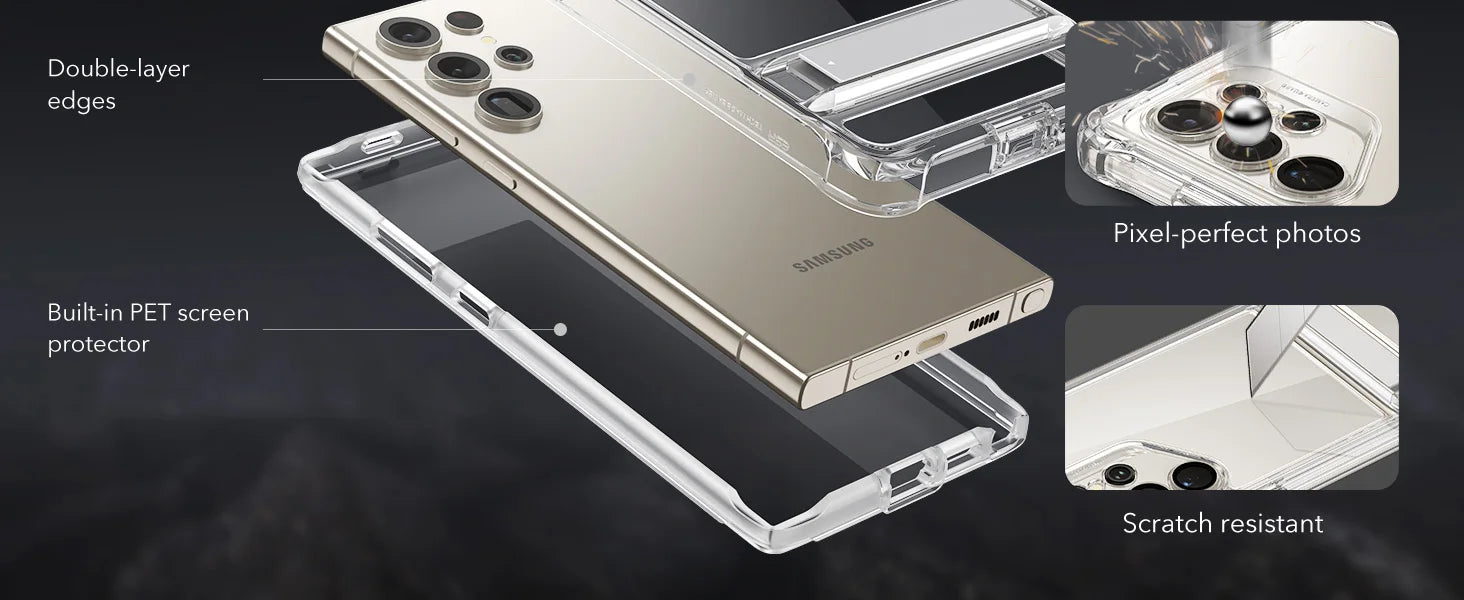 ESR for Samsung Galaxy S24 Ultra Armor Series Case Full Body Protection Front Cover with Screen Protector