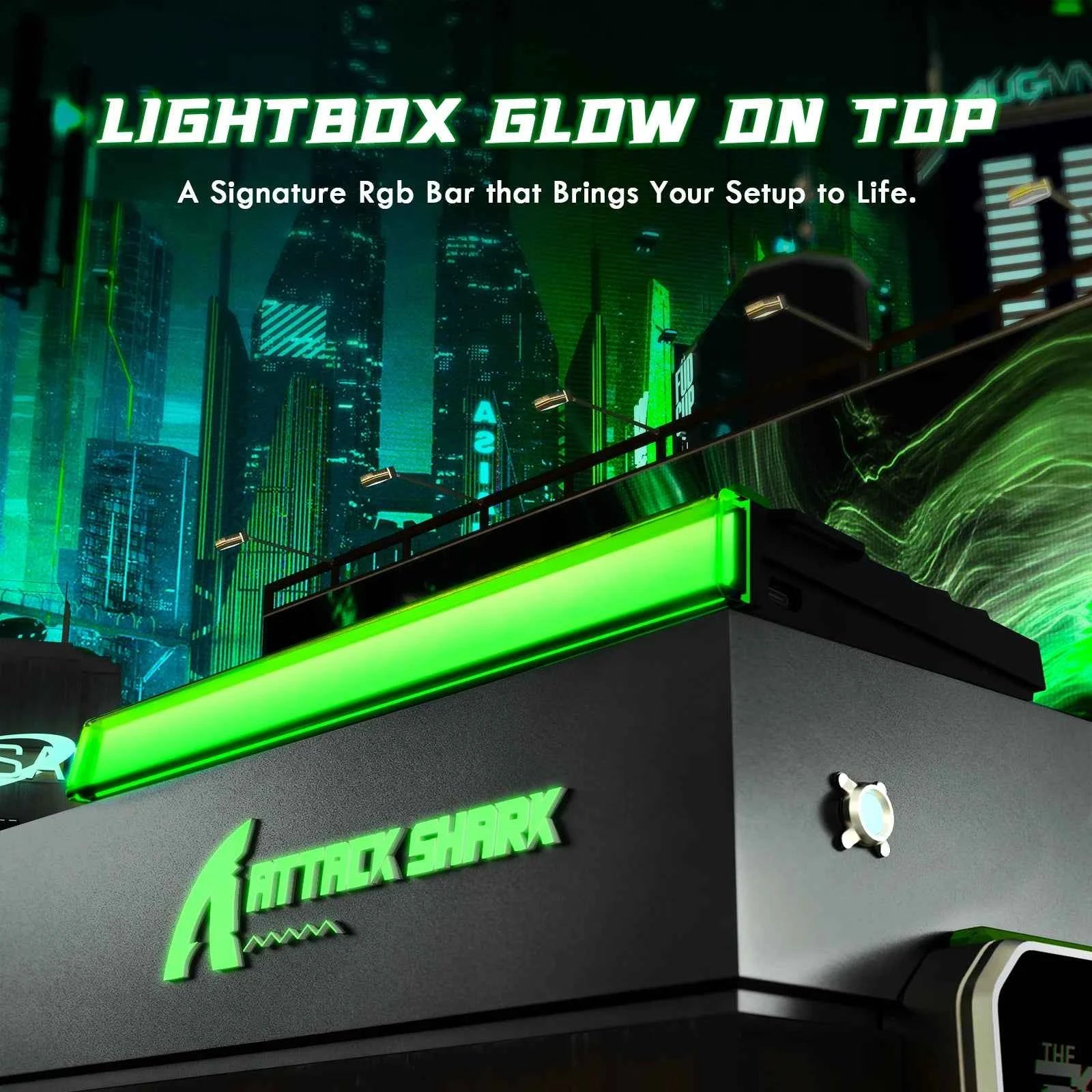 ATTACK SHARK R85 HE Wired 75% Hall Effect Rapid Trigger Mechanical RGB Gaming Keyboard with 8K Polling,0.05mm RT Accuracy