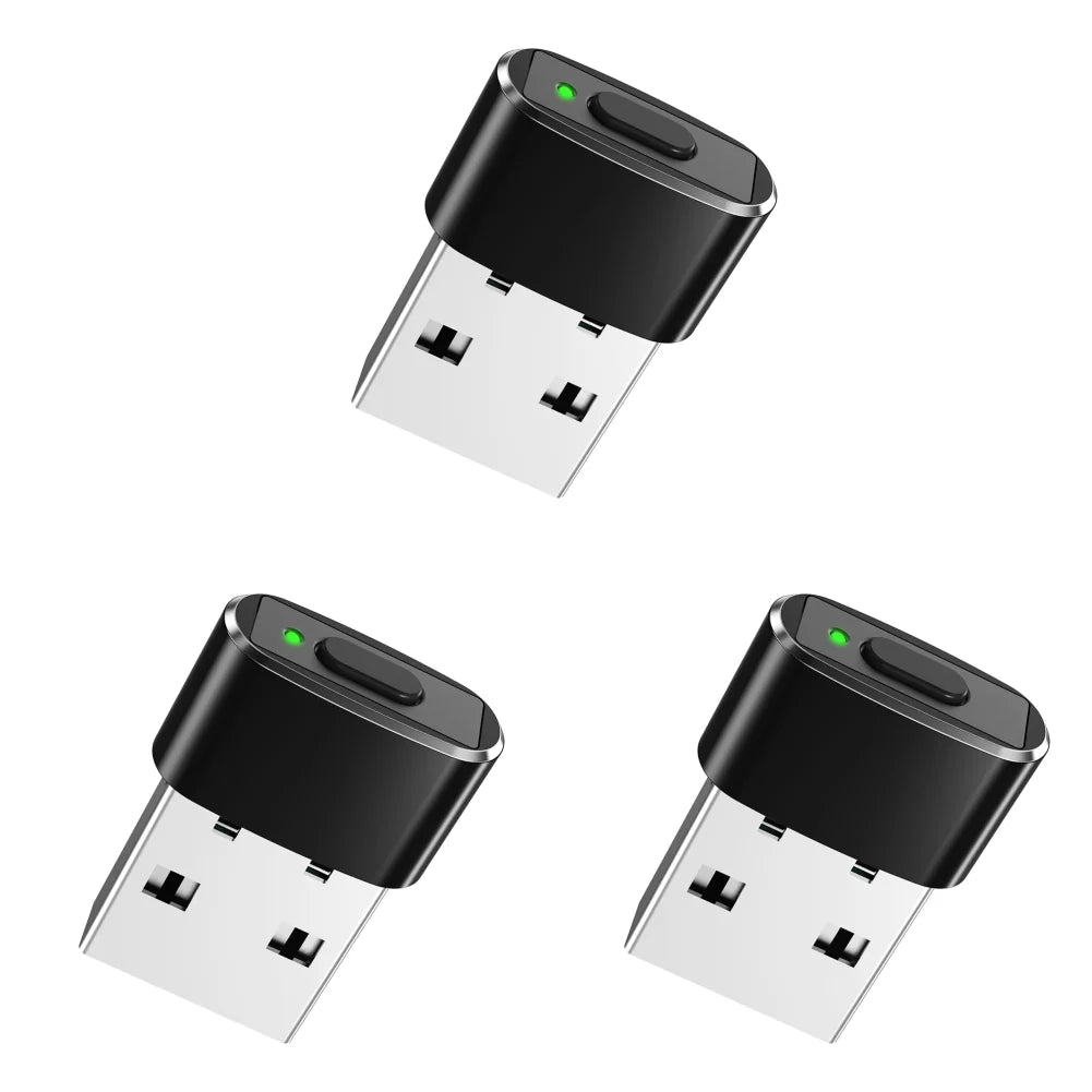 1-3Pcs Mini Automatic Mouse Jiggler Mover ON/Off Button USB Mouse Movement Simulator Undetectable Plug Play for Laptop Desktop