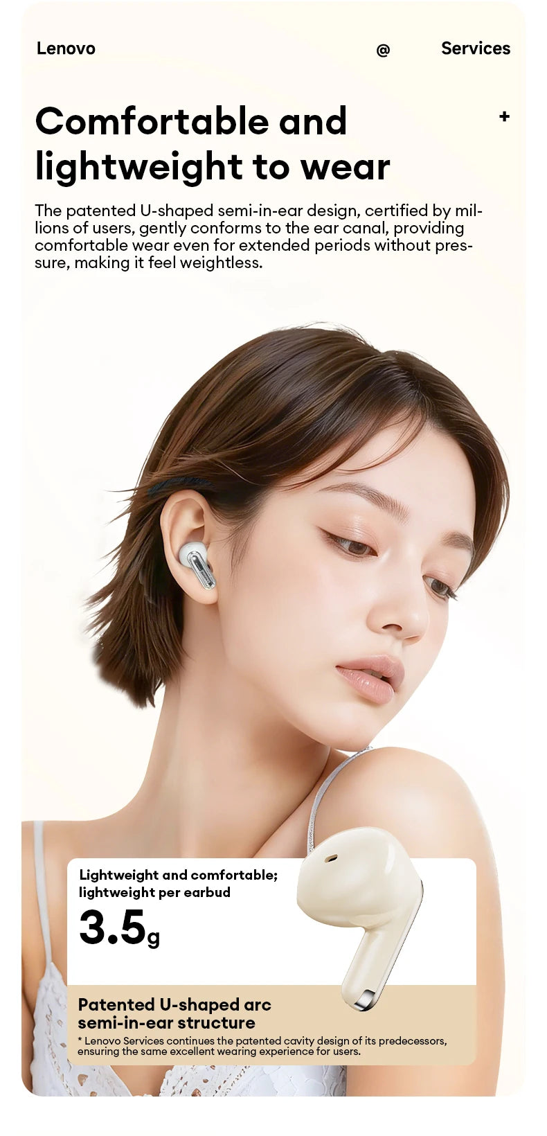 Lenovo LE230 Wireless Bluetooth 6.0 Earphones In-Ear High Sports Headphones Long Endurance Gaming Esports Earbuds 2026 New Model