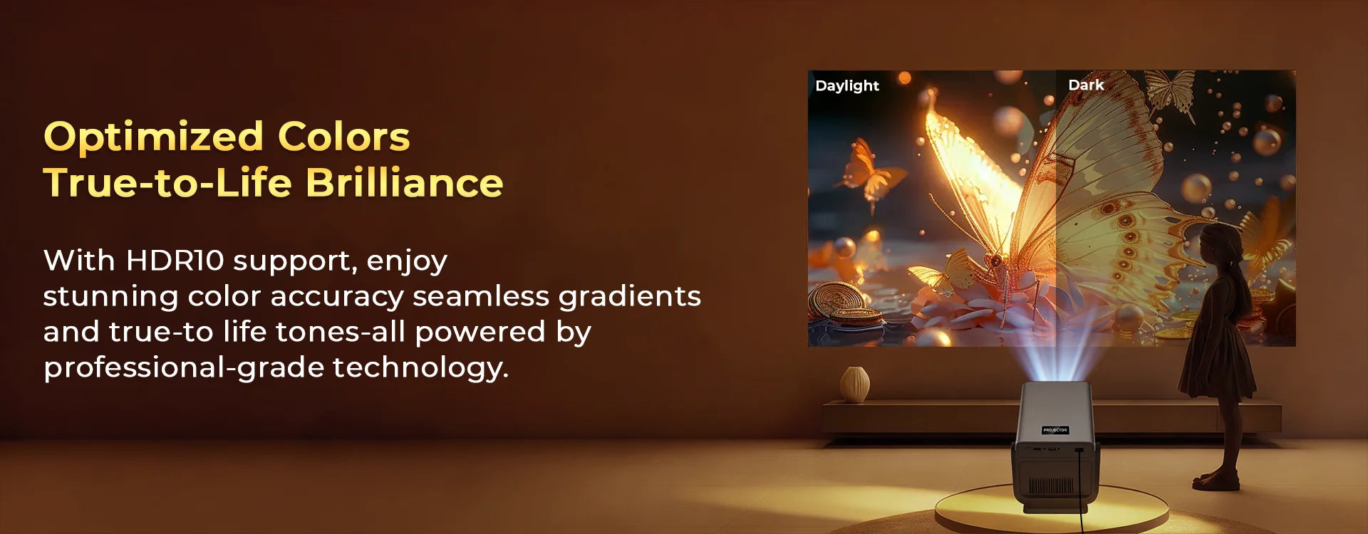 8K Decoding X7 AI Smart Projector with Android 14, UHD 1080P 1000 ANSI Built-in Apps, Auto Focus&Keystone, Home Outdoor Beamer