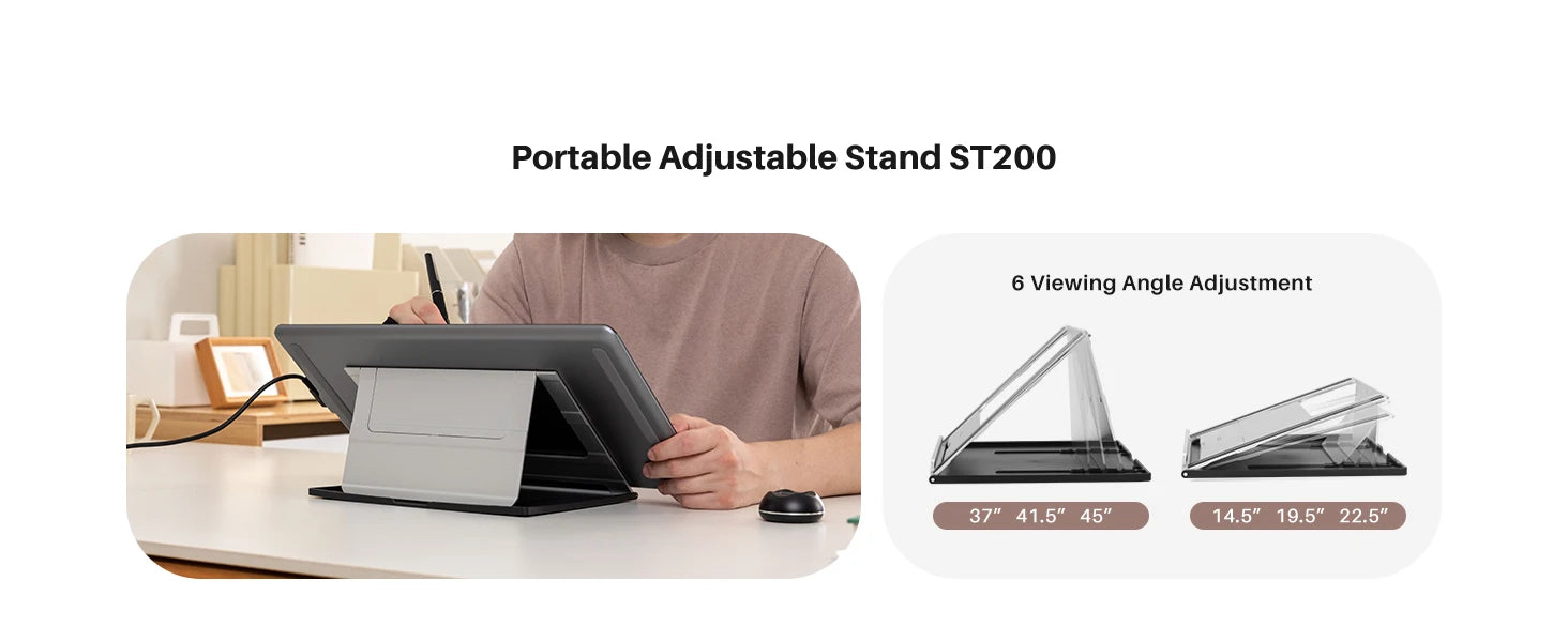 HUION Kamvas Pro 16 Graphics Tablet Display 120%sRGB Drawing Pen Tablet Monitor 8192 Levels Tilt Function Stylus Shortcut Keys