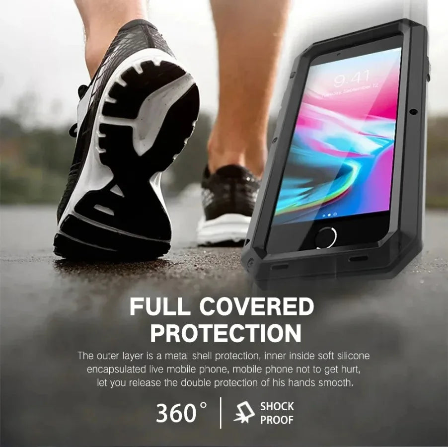 For Samsung Galaxy S24 S23 S22 S21 Ultra S10 S20 Plus Note 20 10 Luxury Armor Metal Heavy Duty Protection Case Shockproof Cover