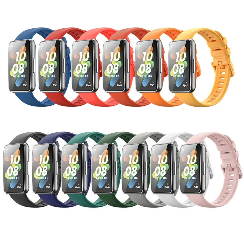 Silicone Strap For Huawei Band 8 Strap Accessories SmartWatch Replacement watchband Wristband correa bracelet for Huawei Band 8