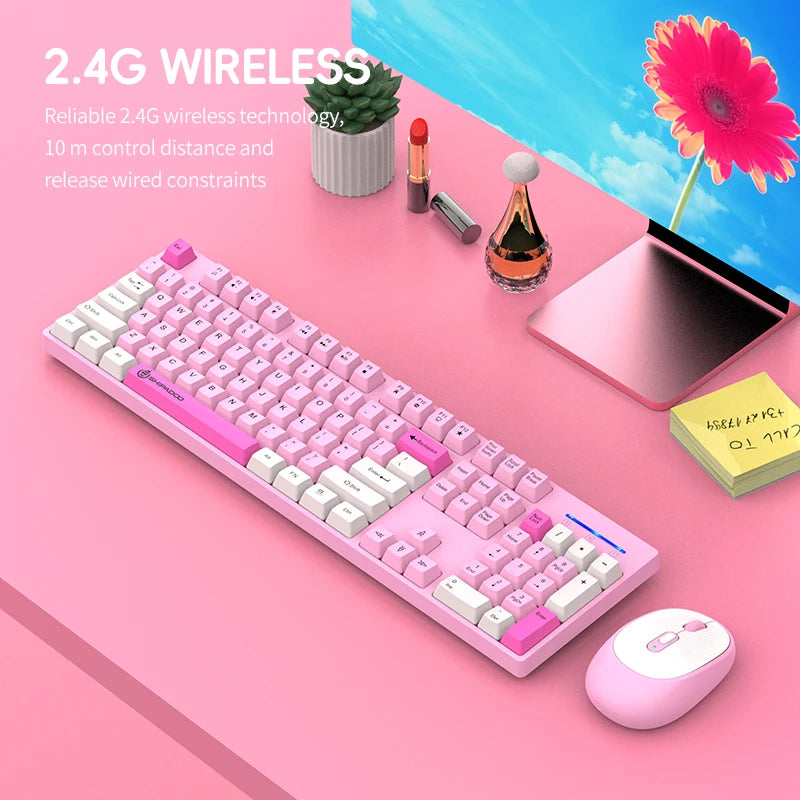 Shipadoo Wireless Keyboard and Mouse Combo Set Gaming Wireless Laptop Desktop Computer Office Accessories Free Wireless Mouse - WinSupport Tech