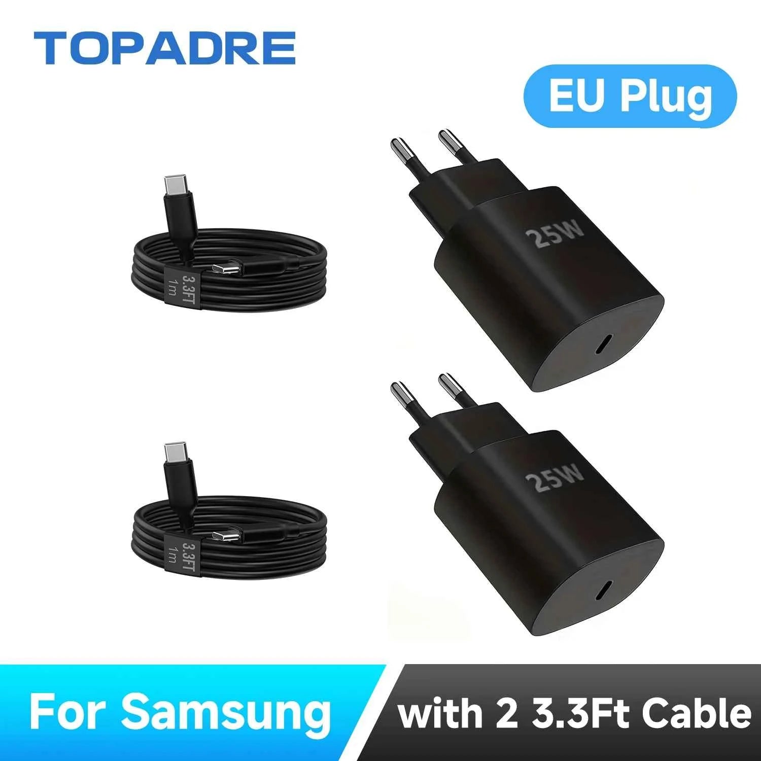 for Sumsamg 25W USB C Charger Super Fast Charger with 2m Charging Cable, Type C Mobile Phone Power Supply Adapter for Sumsamg