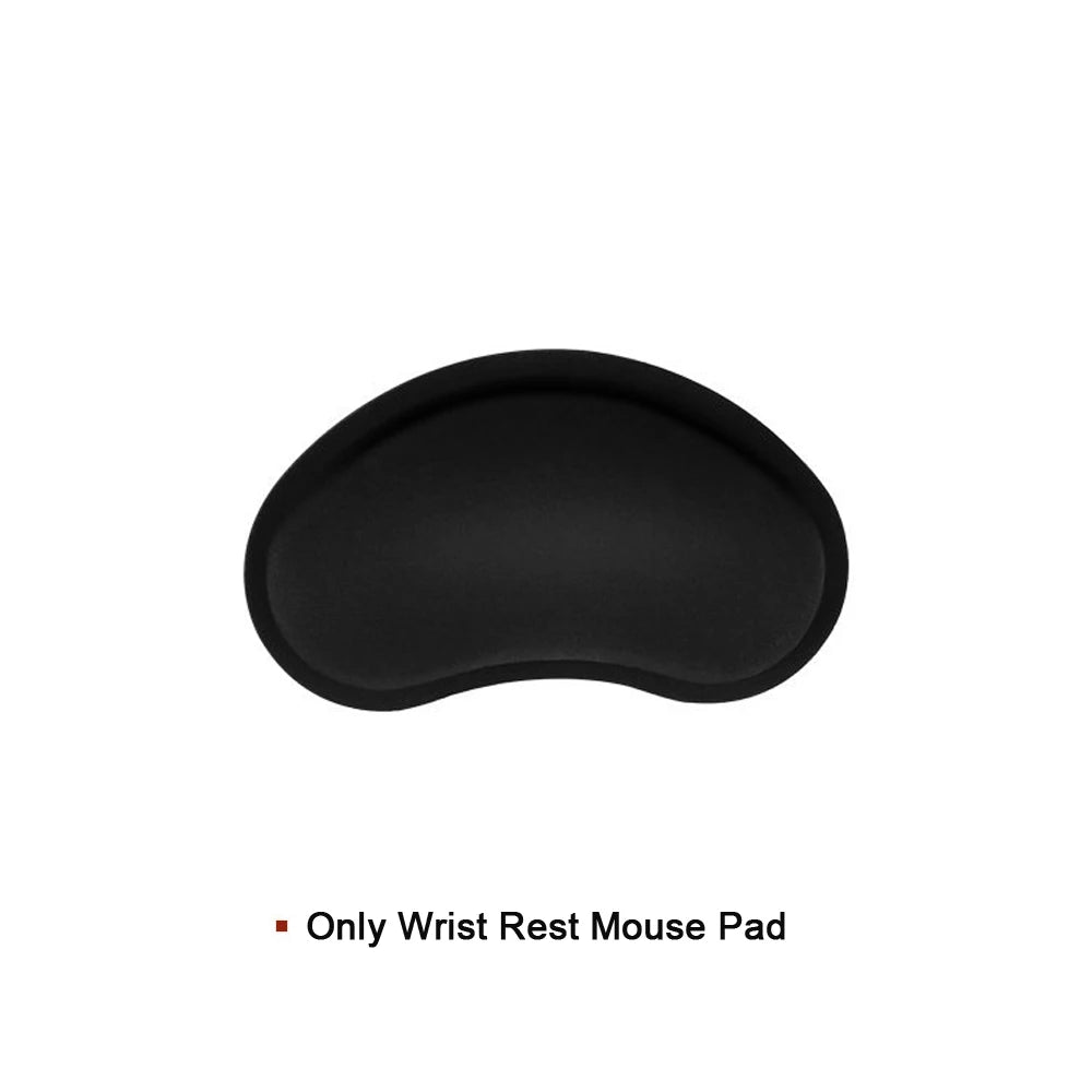 New Wrist Rest Mouse Pad Memory Foam Superfine Fibre Wrist Rest Pad Ergonomic Mousepad for Typist Office Gaming PC Laptop