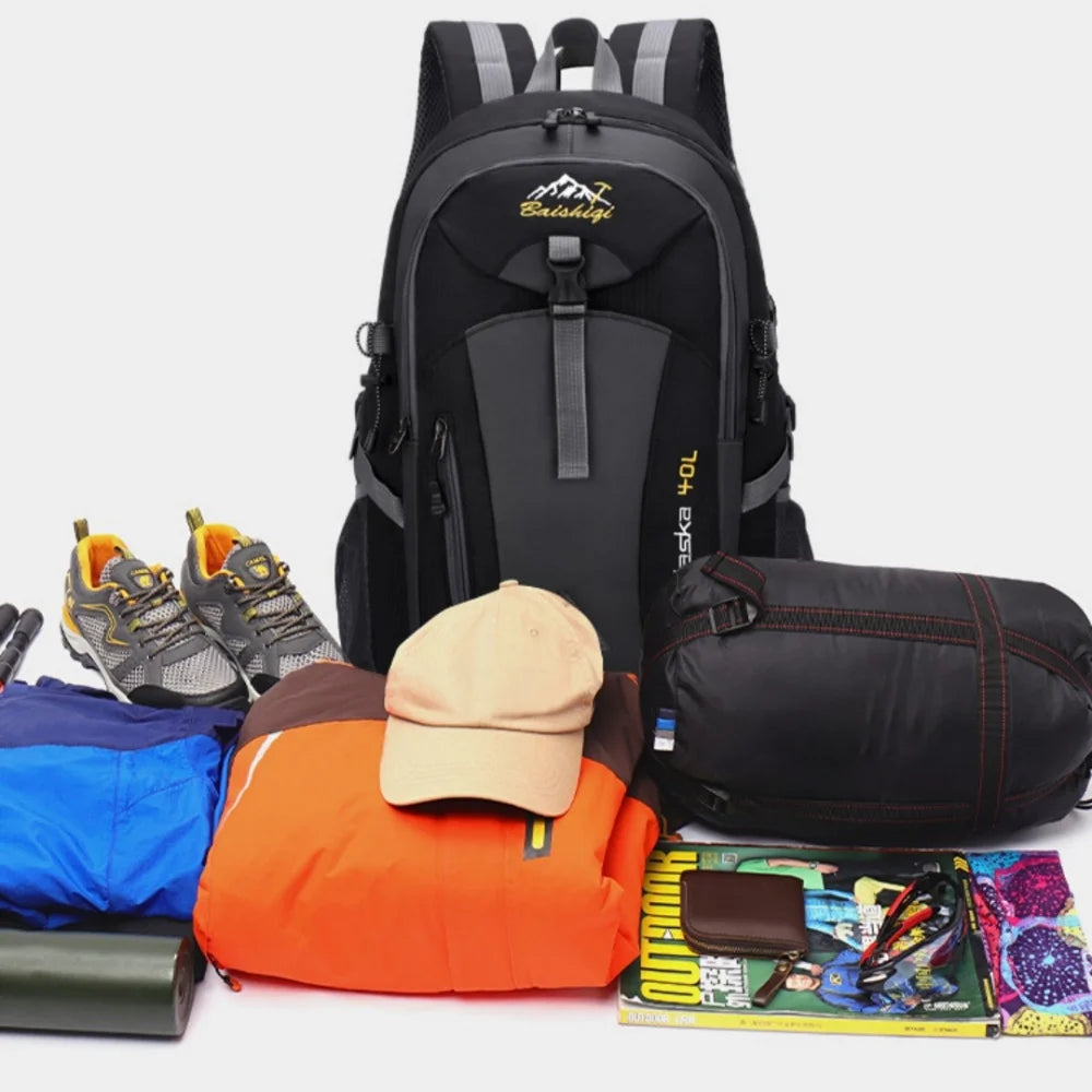 Multifunctional Backpack Breathable Hiking Sports Backpack Large Capacity Backpack Polyester For Hiking Cycling Gym