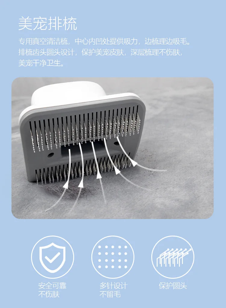 7-in-1 Multifunctional Pet Grooming Kit, Vacuum, Trimmer & Shaver All in One for Dogs & Cats