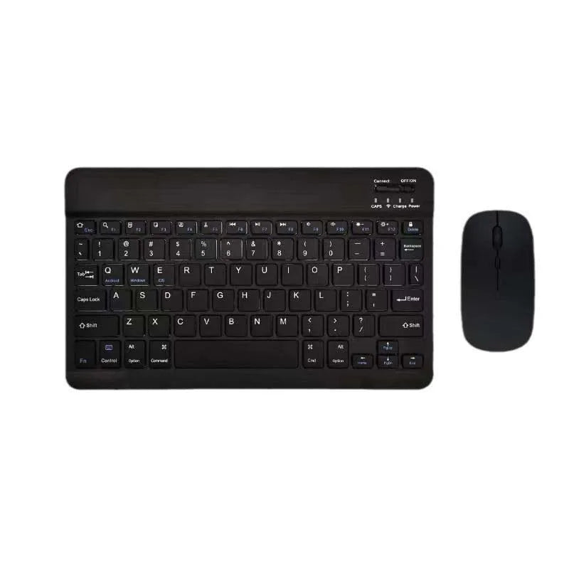with Bluetooth Keyboard Mouse for Tablet PC 78Key 10inch Rechargeable Wireless Keyboard 1200dpi Mice Set Combo for Laptop