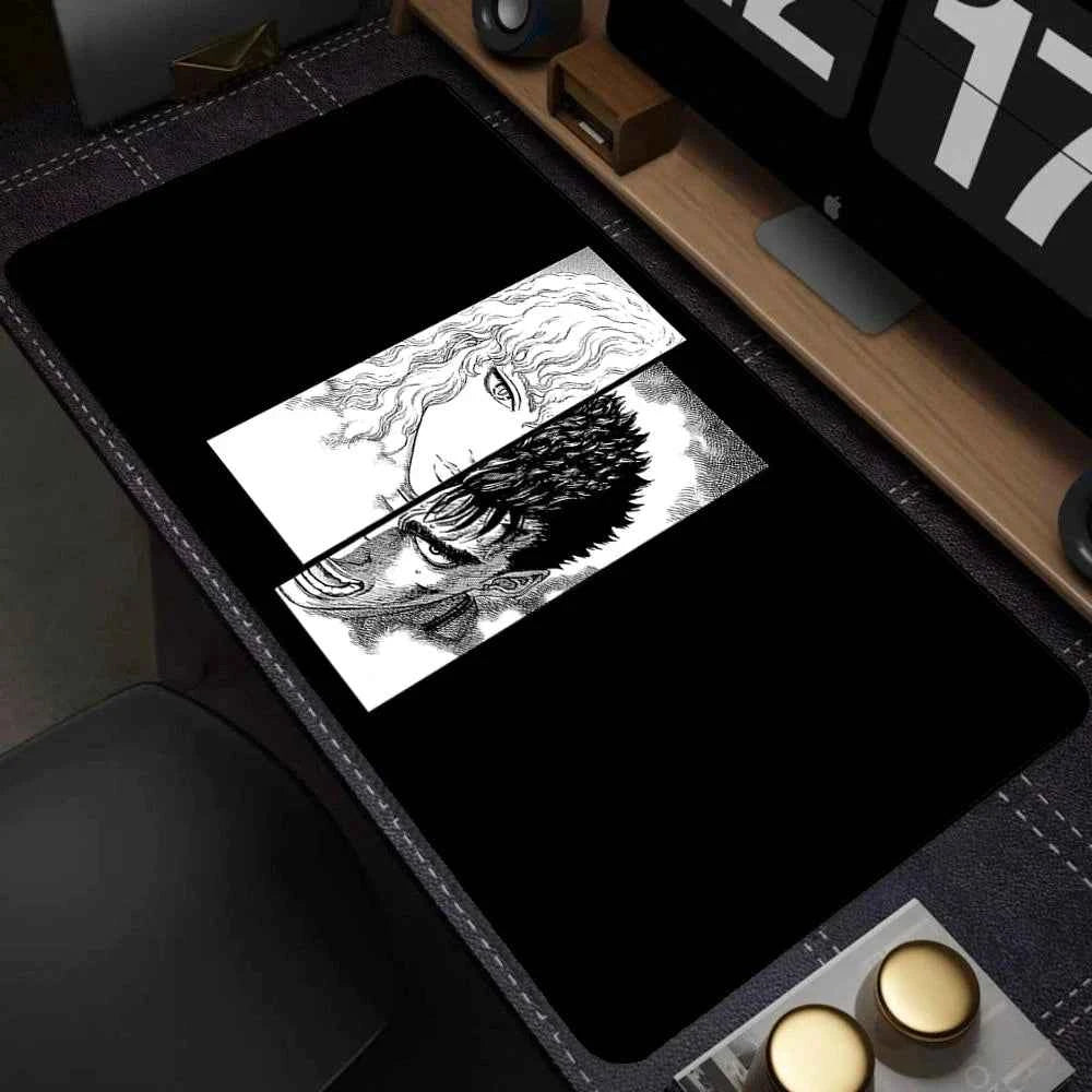 Guts sword in berserk Mouse Mat Berserk Guts Gamer Gaming Mouse Pad Computer Keyboard Accessories Laptop Mousepad Speed Deskmat