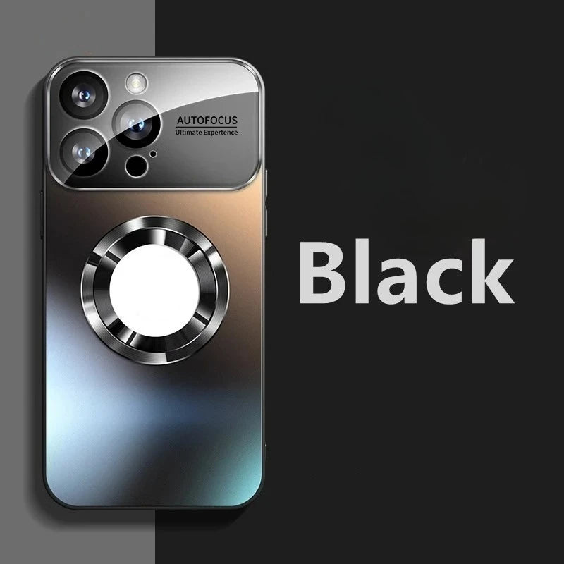 2026 New Titanium Metallic Matte Case For iPhone 17 Air 16 15 14 13 12 11 Pro Max Plus For Magsafe Lens Camera Protection Cover