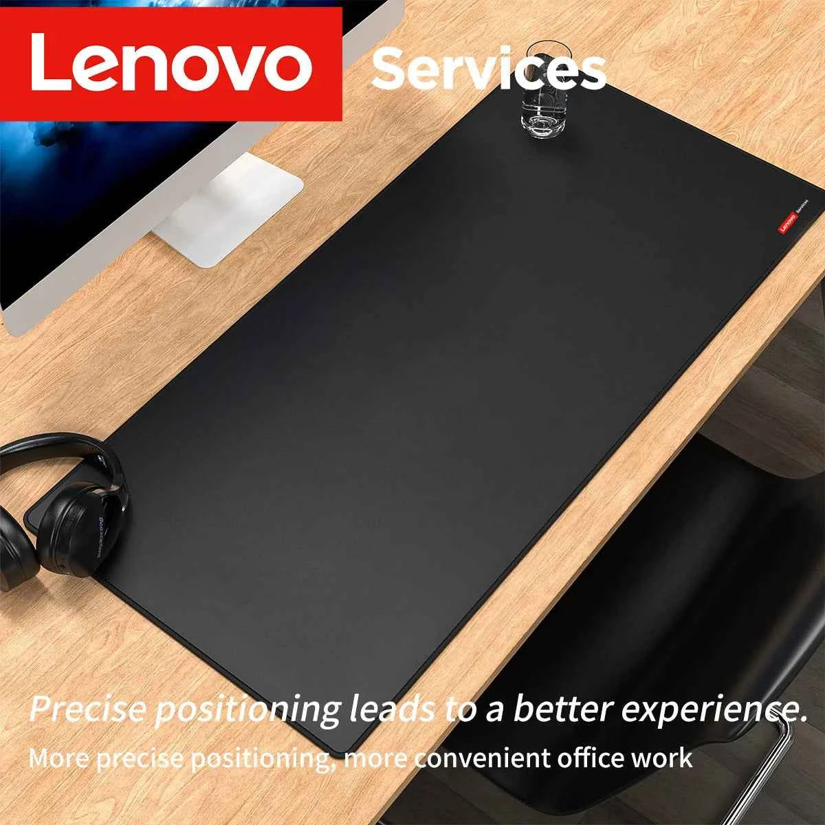 Lenovo E-Sports Gaming Extra-Thick Gaming Mouse Pad Portable Office Keyboard Desk Protector Computer Stain-Resistant Desk Pad