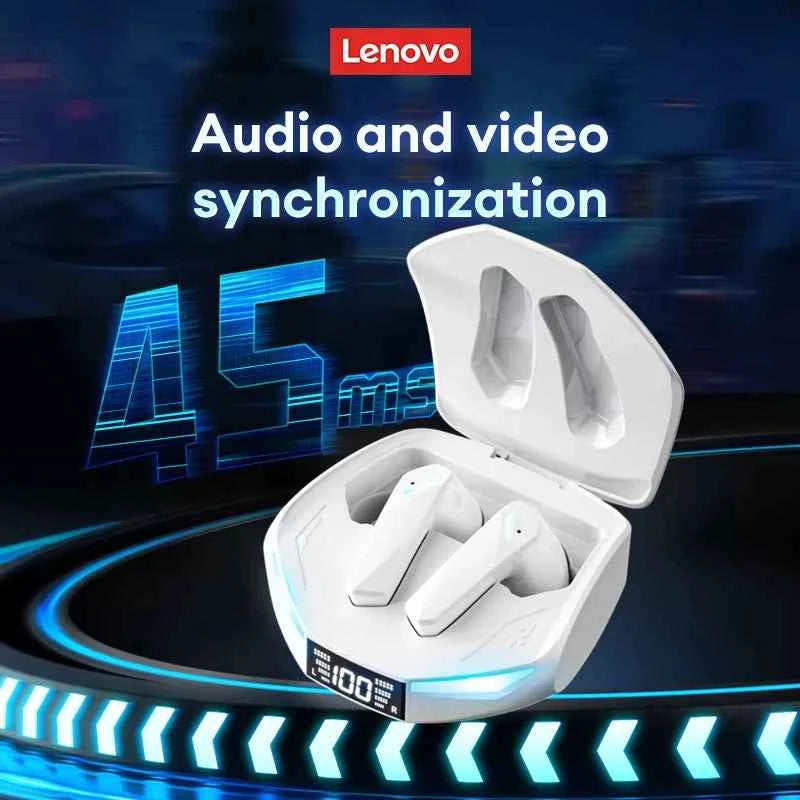 New Lenovo XT53 Wireless Upgrade Bluetooth 5.4 Earphones LED Digital Display Waterproof Headphones Low Latency Gaming Earbuds