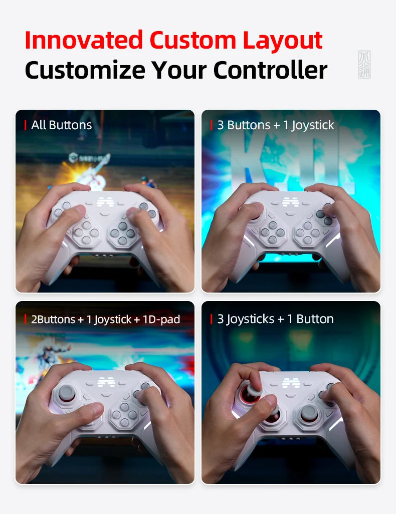BEITONG PanGu Custom Modular Game Controller Wireless Gamepad Customizable Gaming Controller for PC/NS2/Mobile/Steam