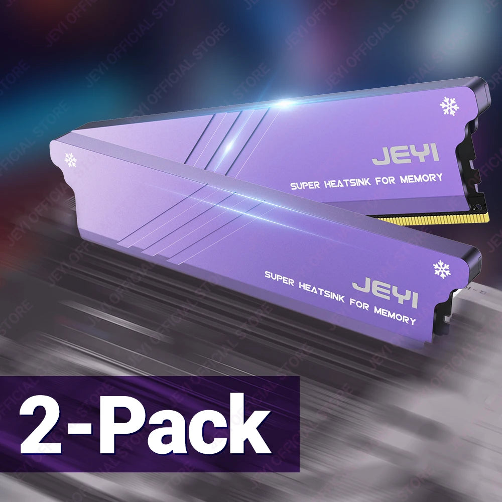 JEYI DIY Memory RAM Heatsink With Thermal Pads, Desktop RAM Cooler DDR Radiation Dissipate for PC DDR2/DDR3/DDR4/DDR5