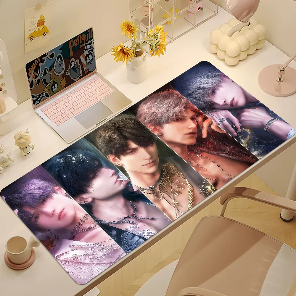 Love and Deepspace Zayne Sylus Xavier Caleb Mouse Pad Non-slip Lockedge Thickened Desktop MousePad Large Gaming Office Student