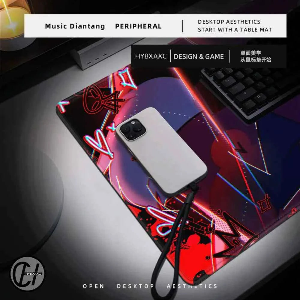 Mouse Pad H-azbin H-otel Player Computer Accessories Mousepad Laptop Keyboard Pad PC Tablemat Carpet Anime XXL Gamer DeskMat