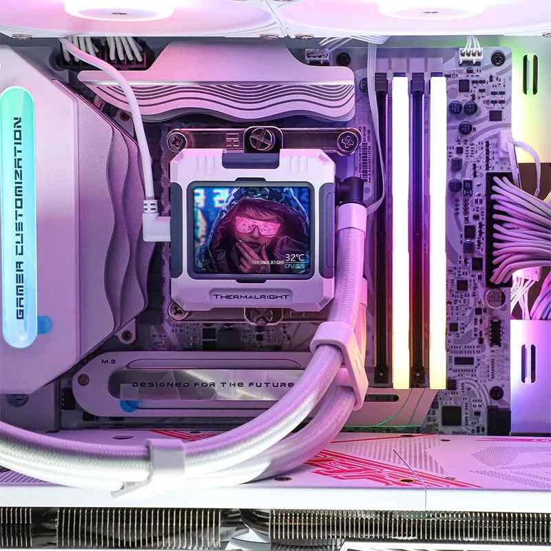 Thermalright FW 240X No fan version, All-in-one, water-cold radiator, 2.4 -inch LCD display