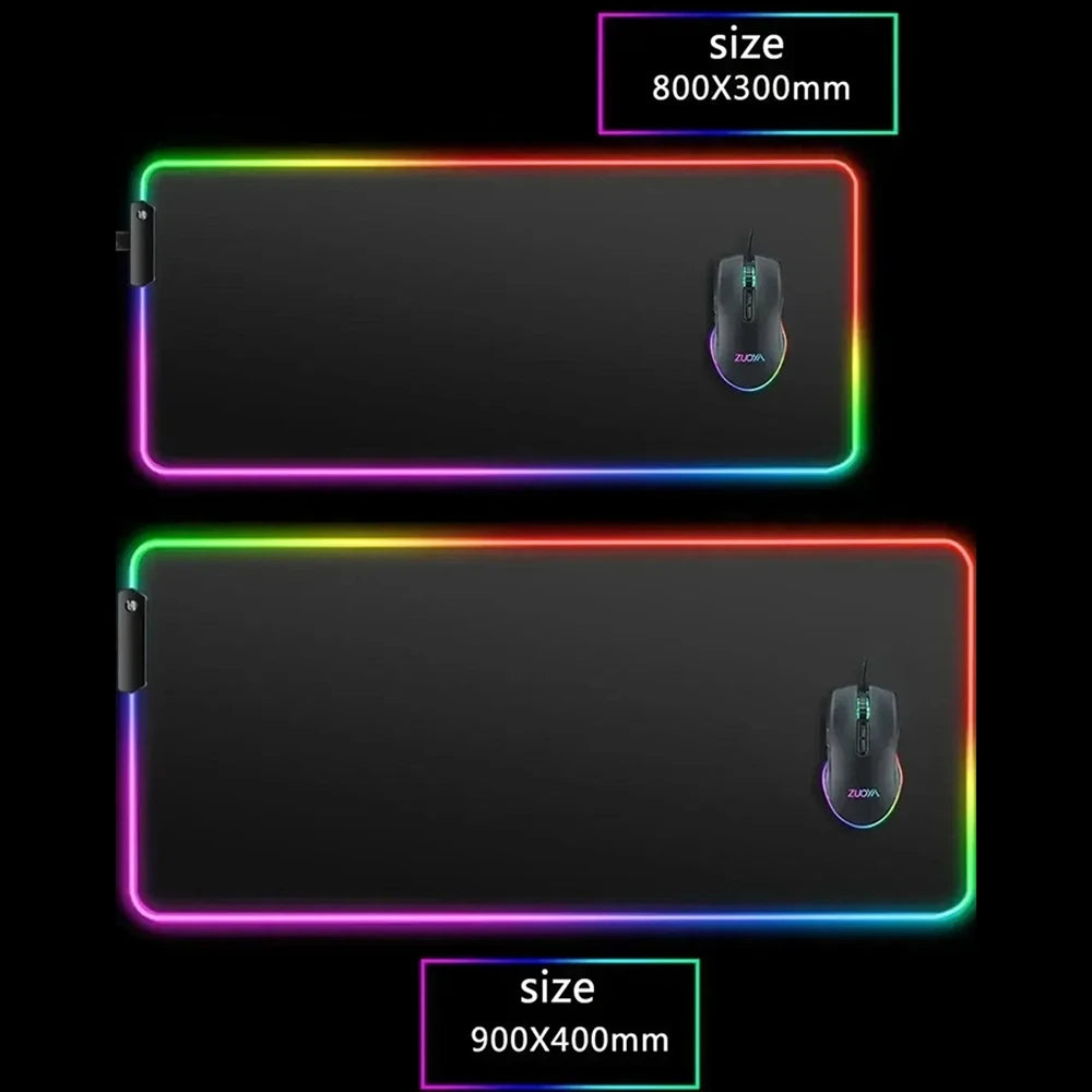 Go For It, Nakamura-kun Mouse Pad Gamer Luminescence Led Mouse Pad Gaming Table Rgb Deskmat Keyboard Pc Mousepad
