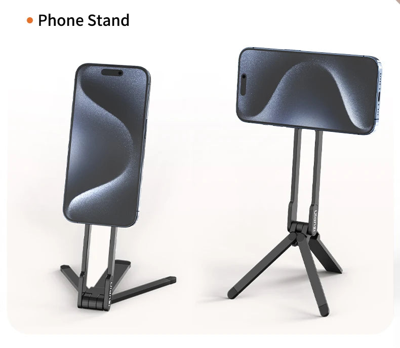 ULANZI MA30 Aluminum Magnetic Phone Tripod Stand Compatible with iPhone 16 Samsung Xiaomi Huawei Vivo OPPO - Mini Bracket for Magsafe Smartphones