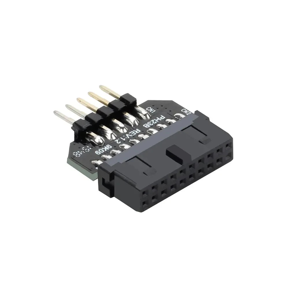 Internal USB 3.0 19-Pin To USB 2.0 9-Pin Female-Male Connector Motherboard Adapter Converter Cable for Desktop Data Transmission